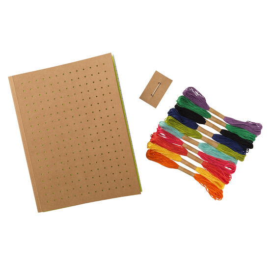 Embroidered notebook kit