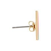 Tom Pigeon square enamel earrings