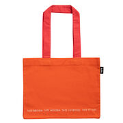 Orange Tate logo tote bag