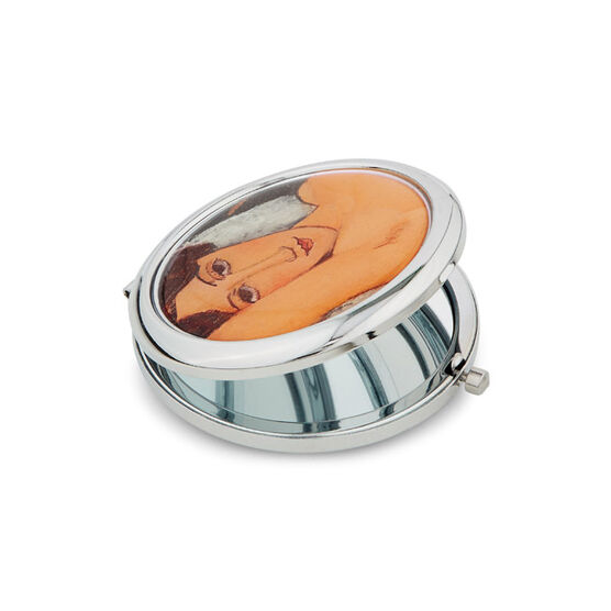 Modigliani Reclining Nude on a White Cushion pocket mirror