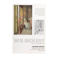 WR Sickert: Drawings and Paintings 1890 - 1942 original exhibition poster