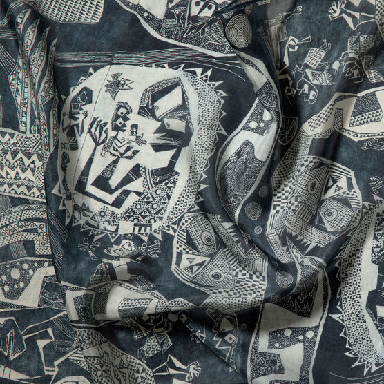 Susanne Wenger Oduduwa Creation Mythos silk scarf