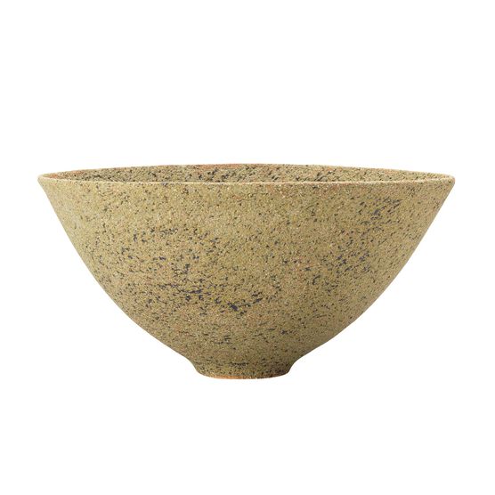 Textured natural ceramic bowl