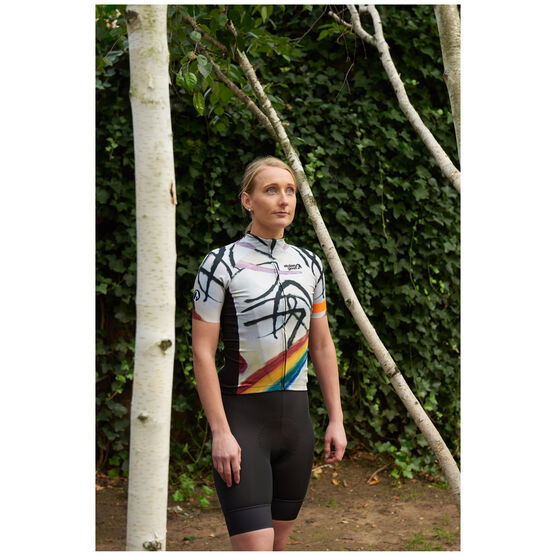 Women's Kandinsky cycling jersey outdoors