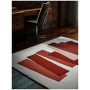 Josef Albers The Many Faces of Red rug in situ