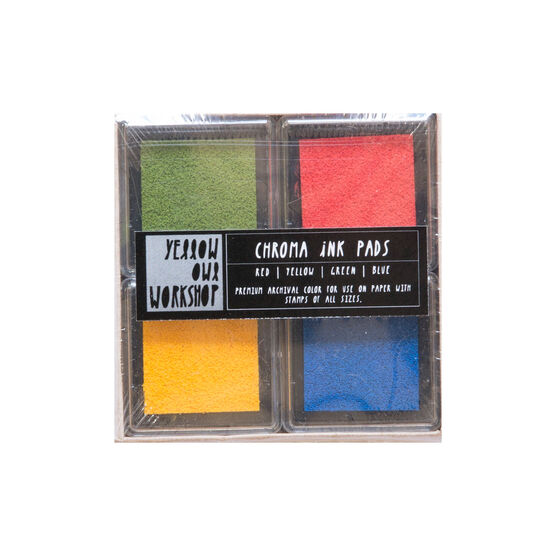 Primary colours chroma ink pad set