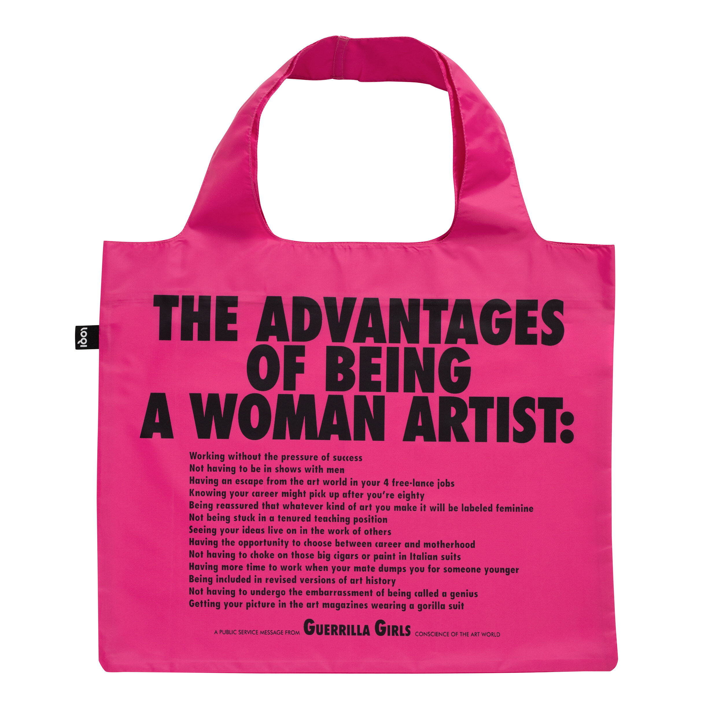 Guerrilla Girls The Advantages of Being a Woman Artist bag Bags