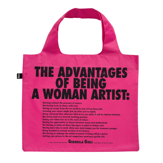 Guerrilla Girls The Advantages of Being a Woman Artist bag