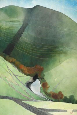Edward Burra: Valley and River, Northumberland