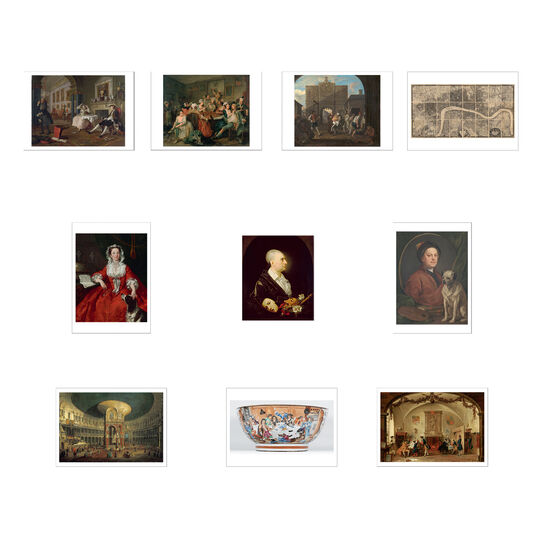 Hogarth and Europe postcard set