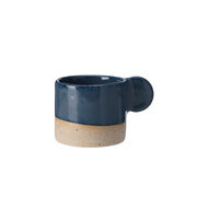 Blue ceramic espresso cup