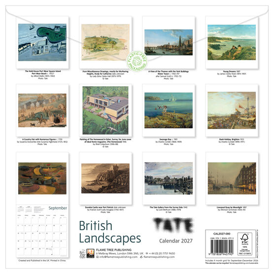 Tate: British Landscapes Calendar 2027&nbsp;