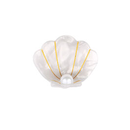 Scallop shell mini hair claw