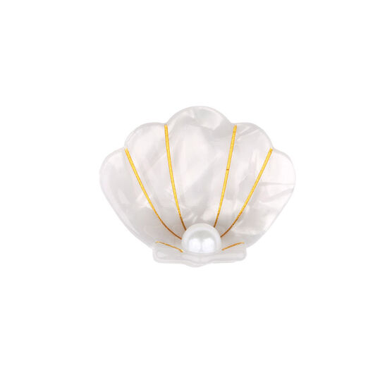 Scallop shell mini hair claw