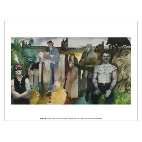 Edward Burra Landscape, Cornwall art print