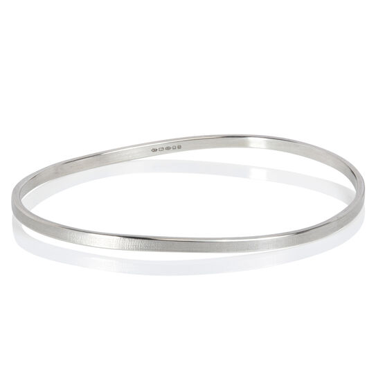 Silver Elastic Bangle bracelet