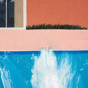 Hockney A Bigger Splash cushion cover