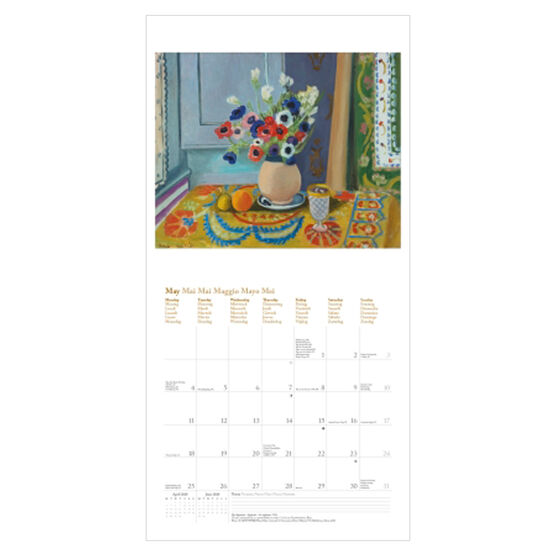 Matisse 2020 calendar