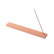 Pink concrete incense holder