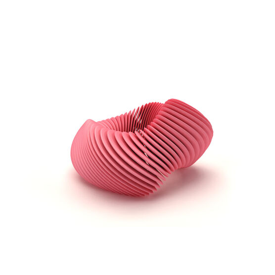 Pink Helix 3D printed bracelet