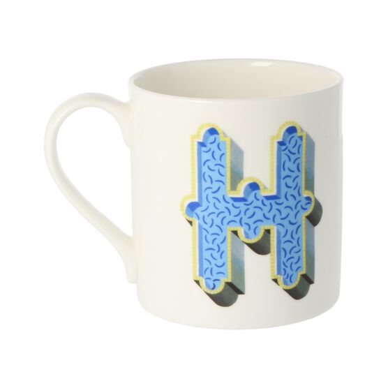 Alphabet of art mug - H