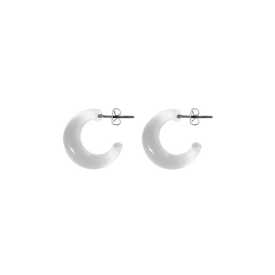 Clear glass earrings