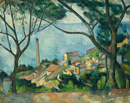 Paul Cezanne: The Sea at L’Estaque behind Trees