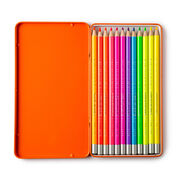 Neon colouring pencil set