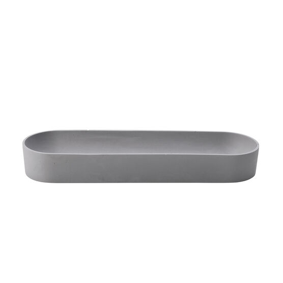Grey concrete dish
