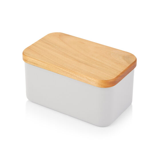 Enamel butter dish