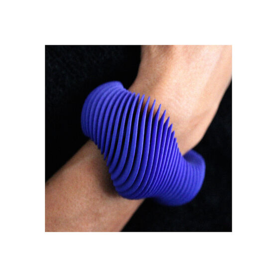 Blue Helix 3D printed bracelet