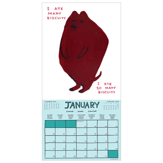 David Shrigley 2025 wall calendar Calendars Tate Shop Tate