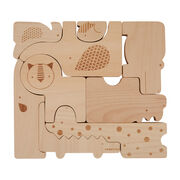 Safari wooden animal blocks