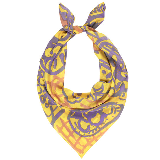 Patrick Heron silk scarf - yellow