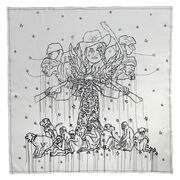 Hew Locke The Bugler silk scarf