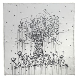 Hew Locke The Bugler silk scarf