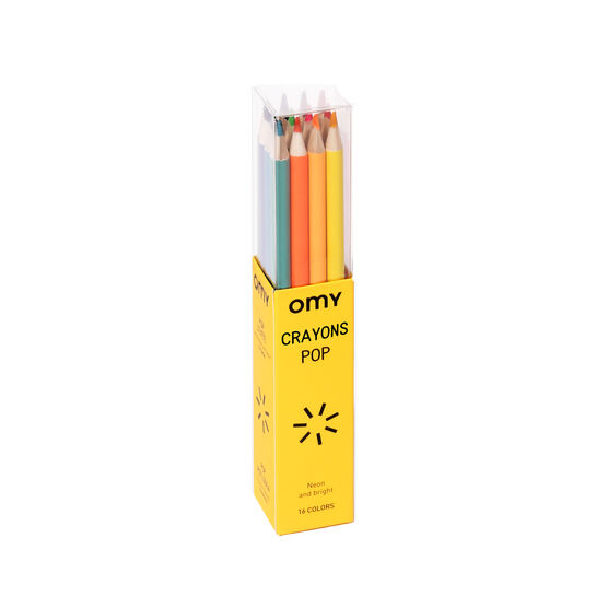 Box of 16 pop coloured pencils