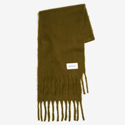 Green wide scarf