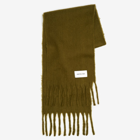 Green wide scarf