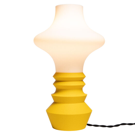 Yellow Bollard 3D printed lamp