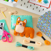 Mini corgi craft tin