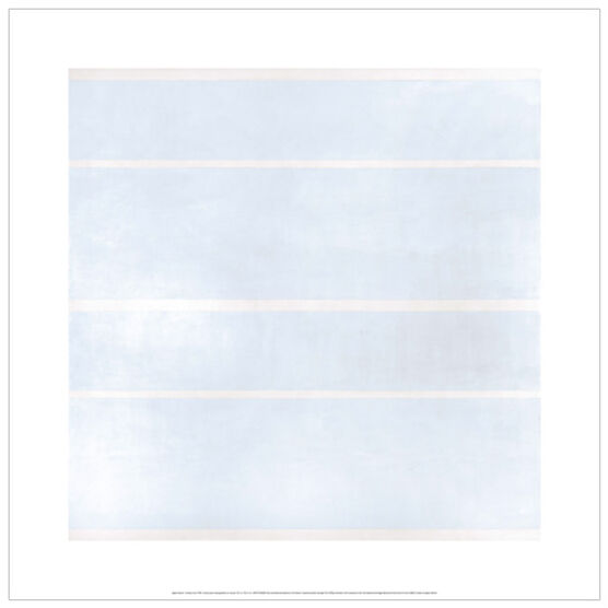 Agnes Martin Faraway Love screenprint