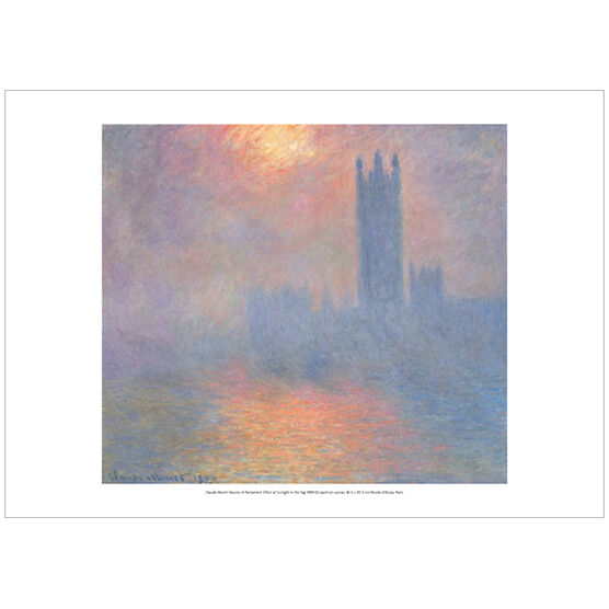 Monet: Houses of Parliament, Effect of Sunlight in the  Fog  (poster)
