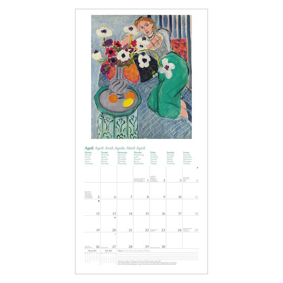 Matisse 2021 Calendar Calendars Tate Shop Tate matisse 2021 calendar