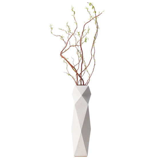 Chamomile faceted vase