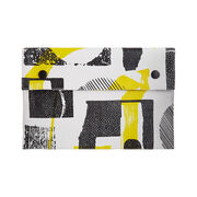 Laura Slater small yellow leather clutch bag