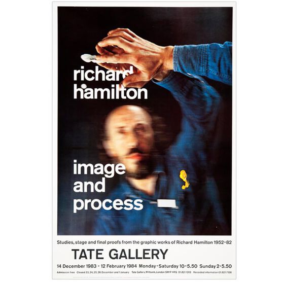 Richard Hamilton: Image and Process 1983 vintage poster