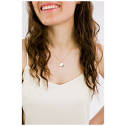 Grey and gold porcelain necklace