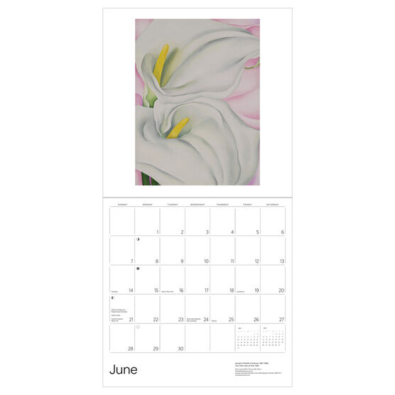 Georgia O'Keeffe 2026 wall calendar