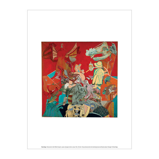 Paula Rego Self-portrait in Red exhibition art print